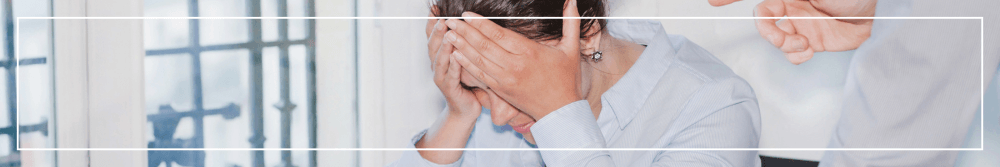 woman getting shouted at at work