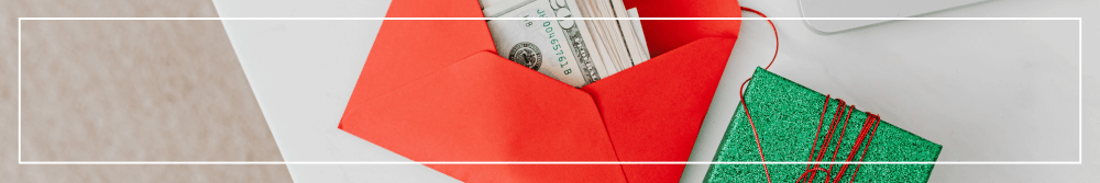 gifting money at Christmas